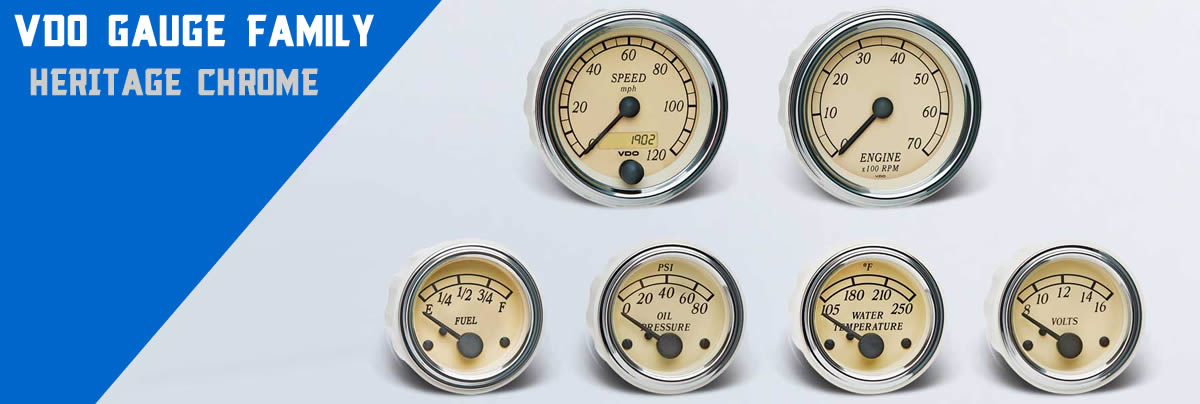 VDO Vision Chrome Gauges